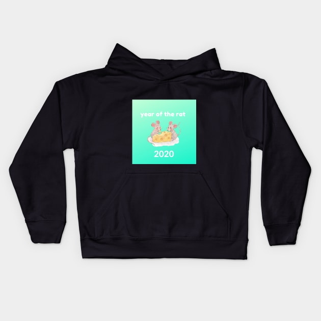 Year of the Rat 2020 - Chinese New Year Kids Hoodie by MariaB